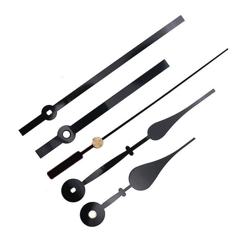 12Pcs Wall Clock Quartz Movement Motor Mechanism Long Spindle Hands Repair Kit