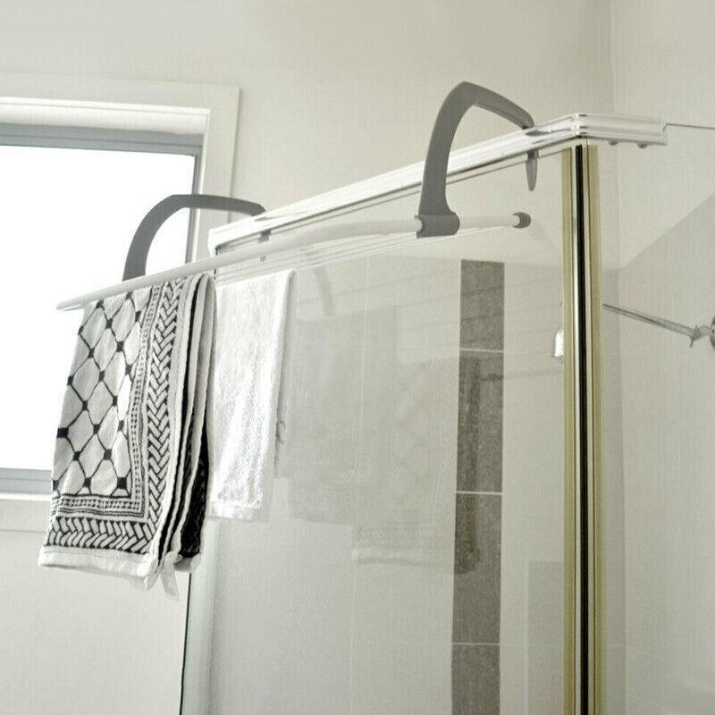 6 Rails Hanging Laundry Drying Rack Over Door Clothes Airer Stand