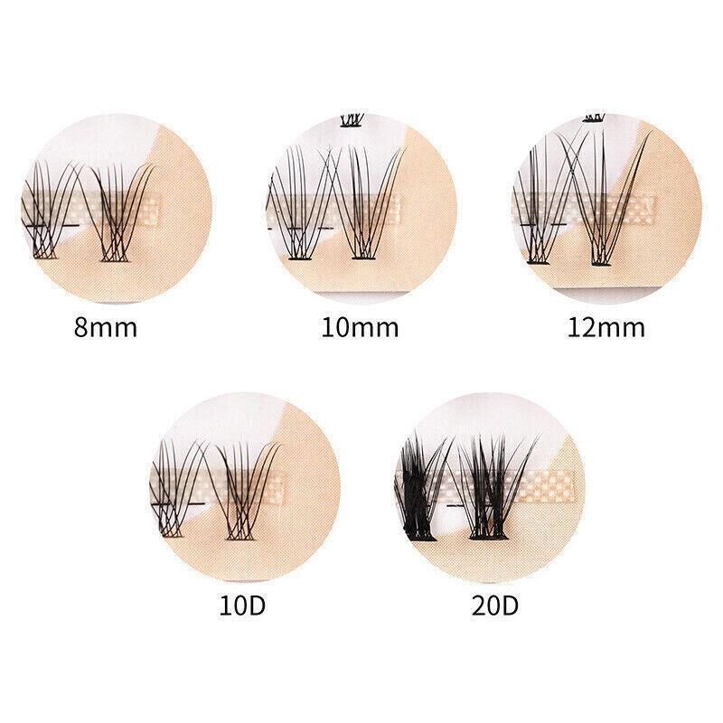 Volume Cluster Eyelash Extension Individual Russian False Mink Lashes C 10D/20D - 20D Mix