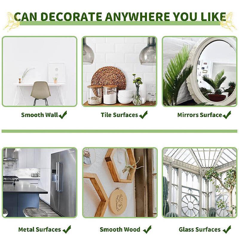 12X 3D Butterfly Wall Decals Stickers Removable Kids Nursery Decoration - 7601