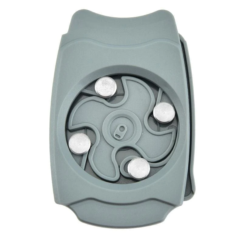 Topless Can Opener Manual Kitchen Tool for Beer Soda and Tin Bottles - Black