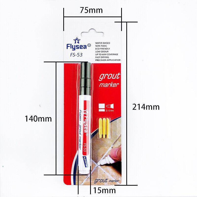 Tile Styling Pen Bathroom Floor Waterproof And Mildew Grout Marker Repair Pens - Black