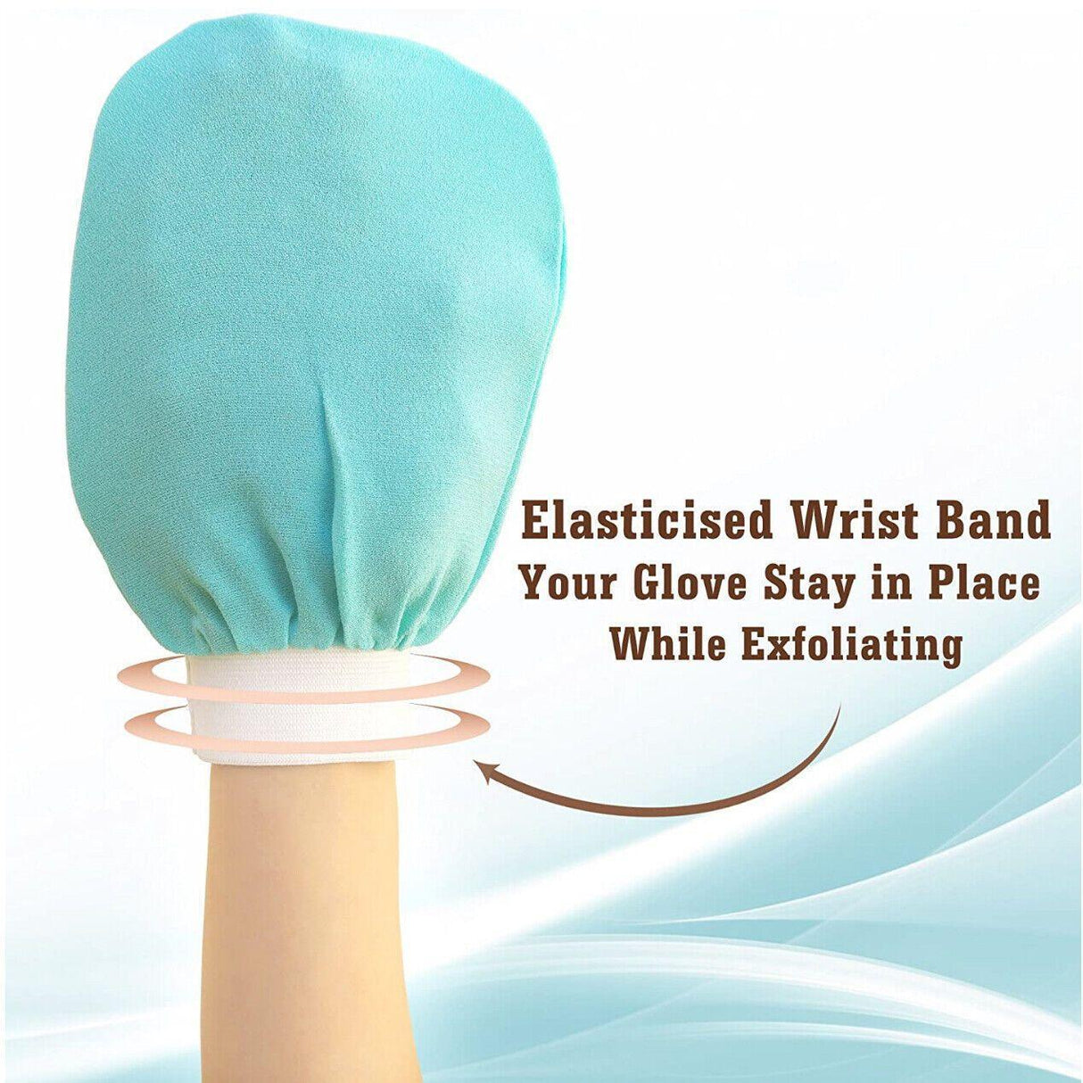 5 Pcs Towel Exfoliating Bath Washcloth Viscose Scrub Mitten Towel - Green *5 PCS