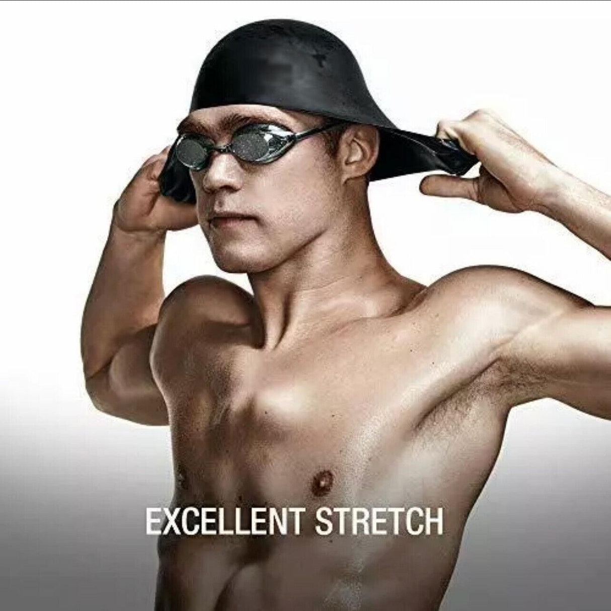 Aolikes Silicone Swimming Cap Waterproof Unisex Swim Hat for Men and Women - Grey