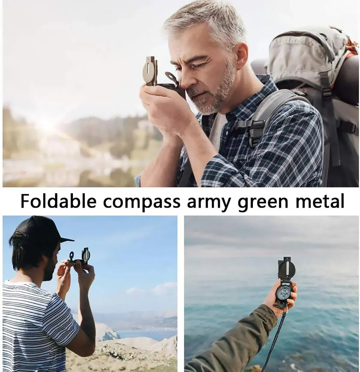 Compass Multifunctional Outdoor Navigation Tool Green Direction Finder Hiking