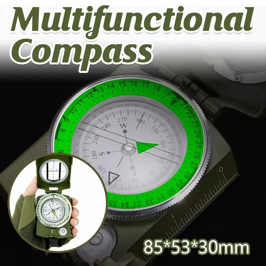 Camping Compass Multifunctional Outdoor Navigation Tool Hiking Travel Survival