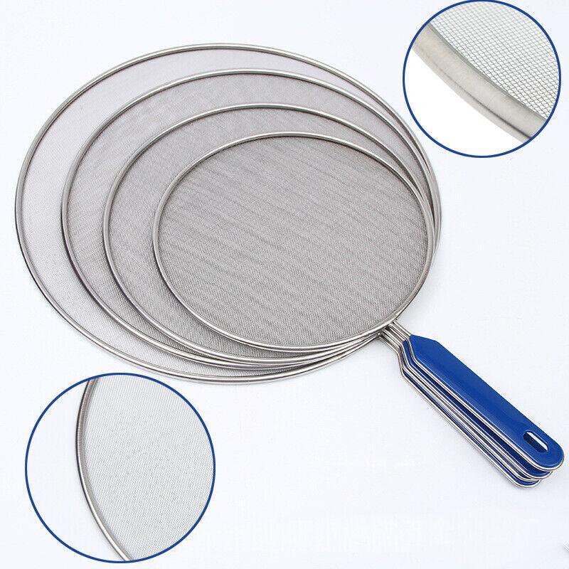 4Size Anti Splatter Guard Oil Net Splash Cover Pan Screen Kitchen Cooking Frying - 25CM