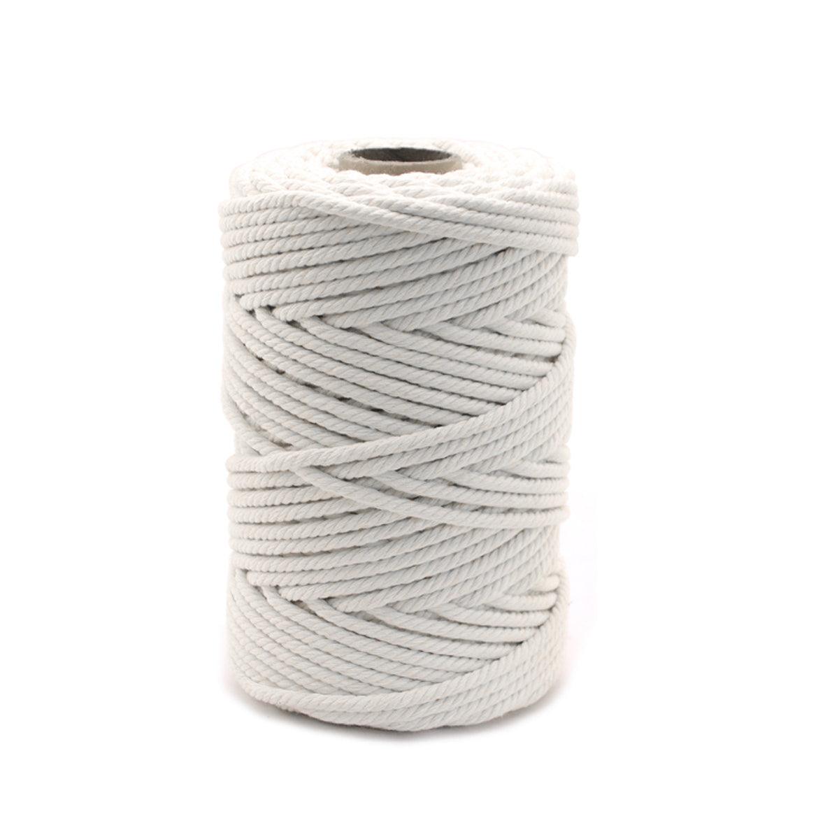 Cotton Rope Macrame Cord 1-12mm DIY Craft Tapestry Binding Decorative String - 12mm x 50m