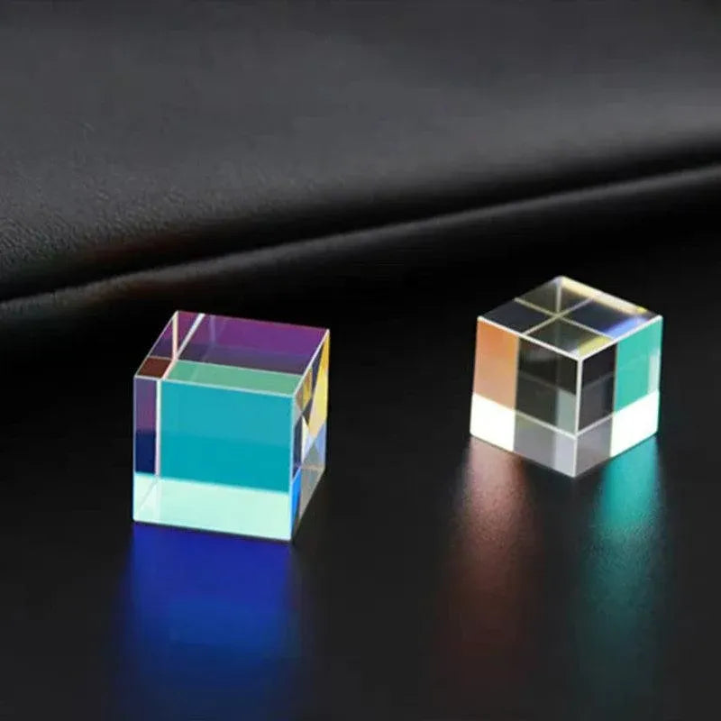 Glass Prism Cube 15 20 25mm RGB Dispersion Science Experiment or Storage Bag - Only 1PC Storage Bag
