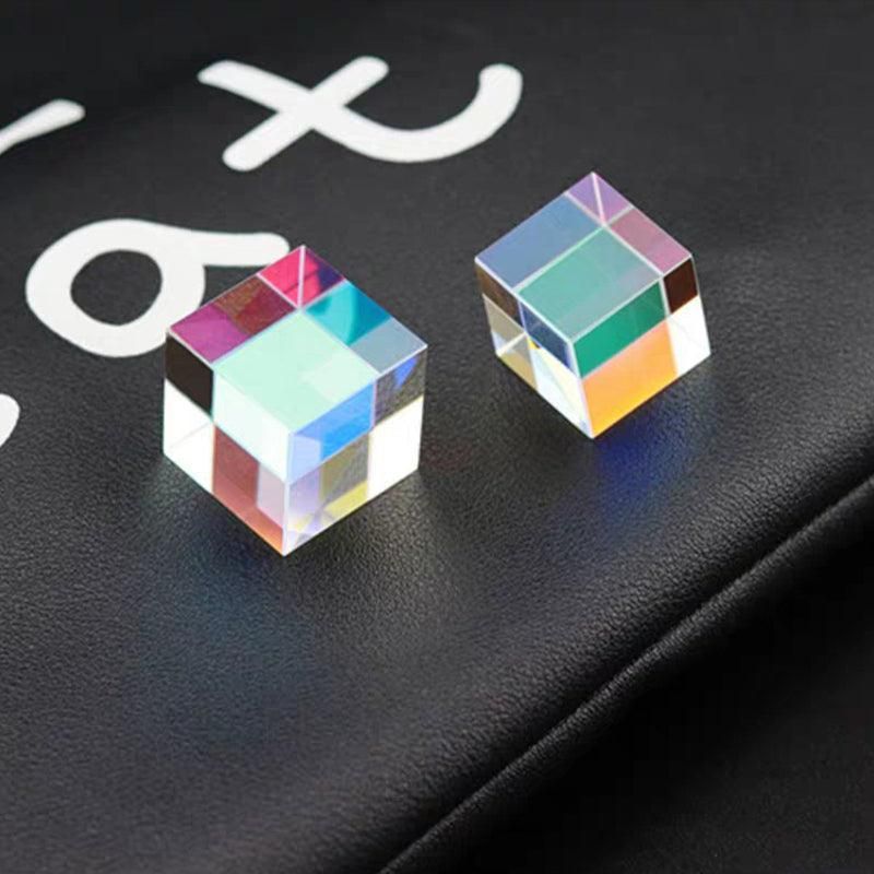 Glass Prism Cube 15 20 25mm RGB Dispersion Science Experiment or Storage Bag - Only 1PC Storage Bag