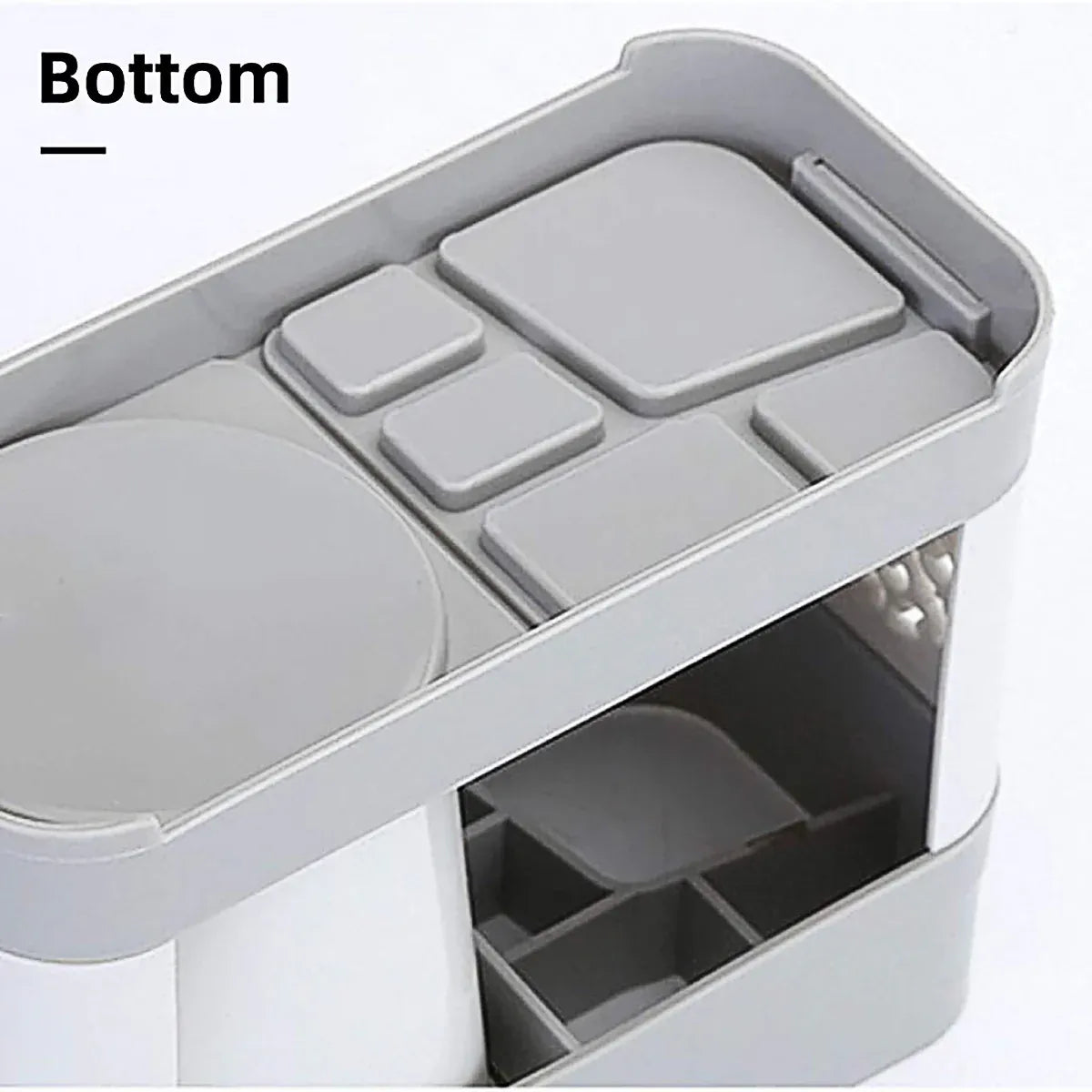 Shelf Cup Set Toothbrush Holder Plastic Stand Storage Racks Toothpaste Bathroom