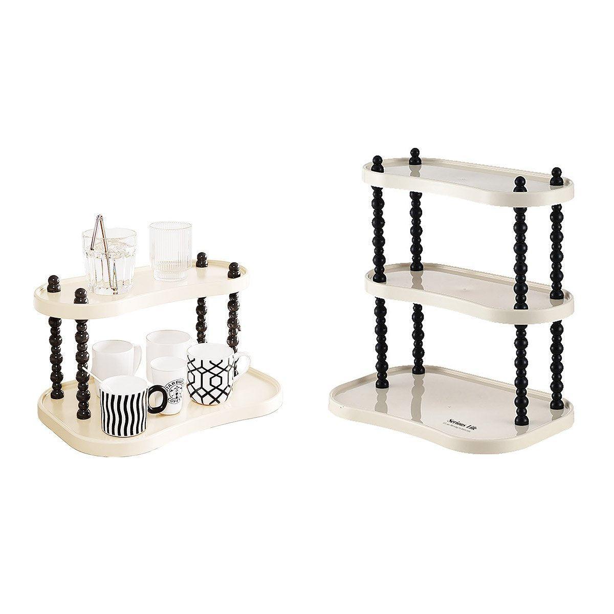 Cup Rack Mug Display Shelf Kitchen Organizer Bar Mug Holder Storage Stand - 2-Layer