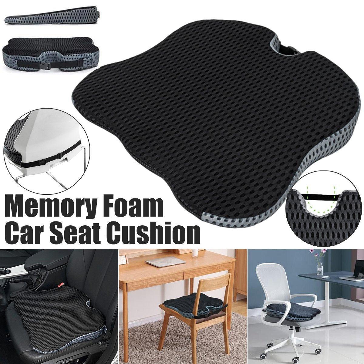 Universal Memory Foam Seat Cushion for Car Office and Home Chair Use