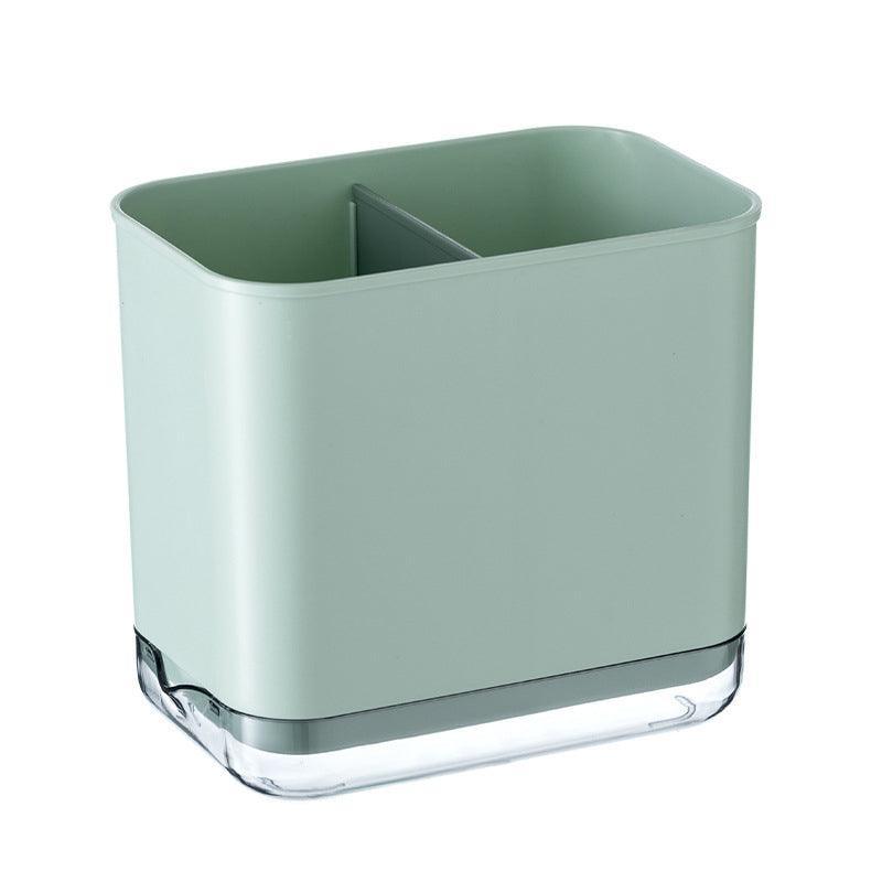 Cutlery Drainer Basket Multifunctional Storage Holder Box Spoon Drain Rack - Grey