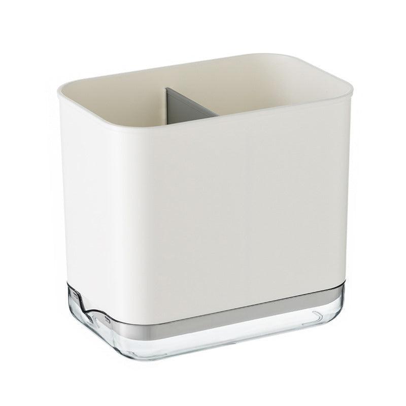 Cutlery Drainer Basket Multifunctional Storage Holder Box Spoon Drain Rack - Grey