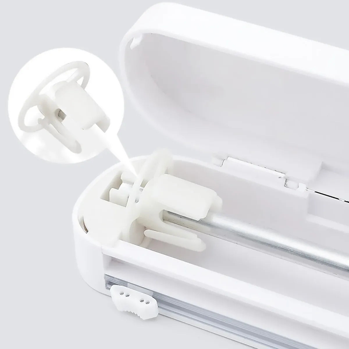 Plastic Wrap Cutter Kitchen Tool Storage Cutting Box Divider Household Organizer