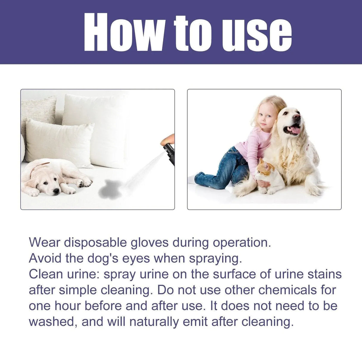 Pet Deodorant Spray for Cats and Dogs Eliminates Urine Feces Odors Air Freshener