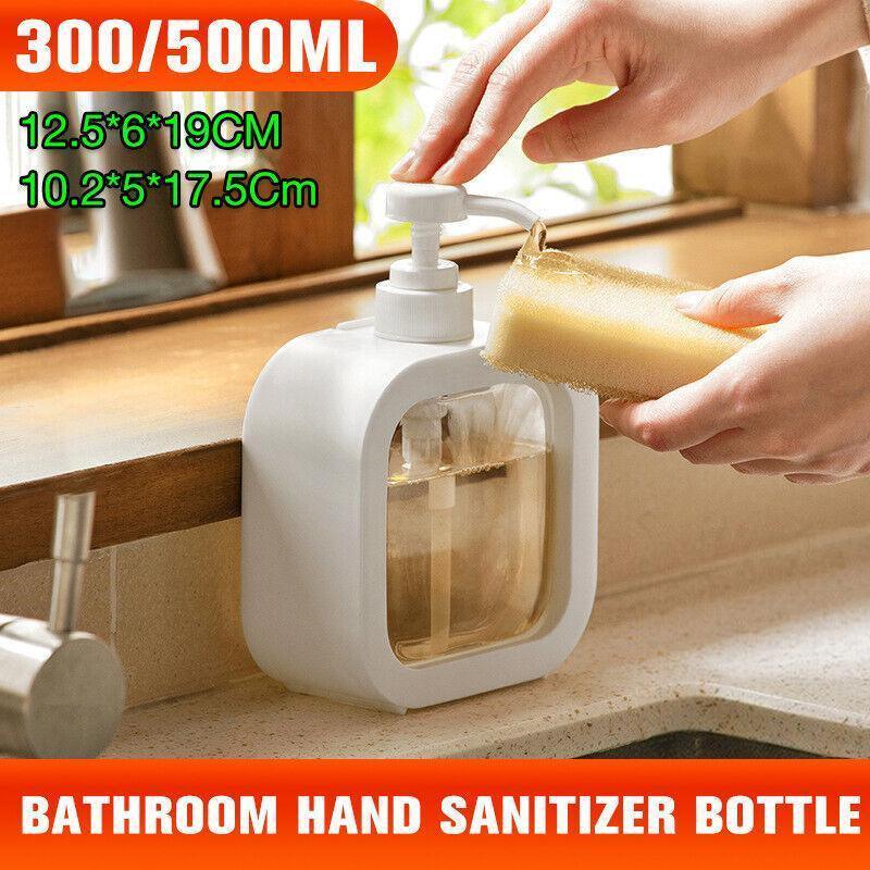 Plastic Pump Bottles For Bathroom Soap Shampoo Cream Lotion Dispenser Bottling - 300ML