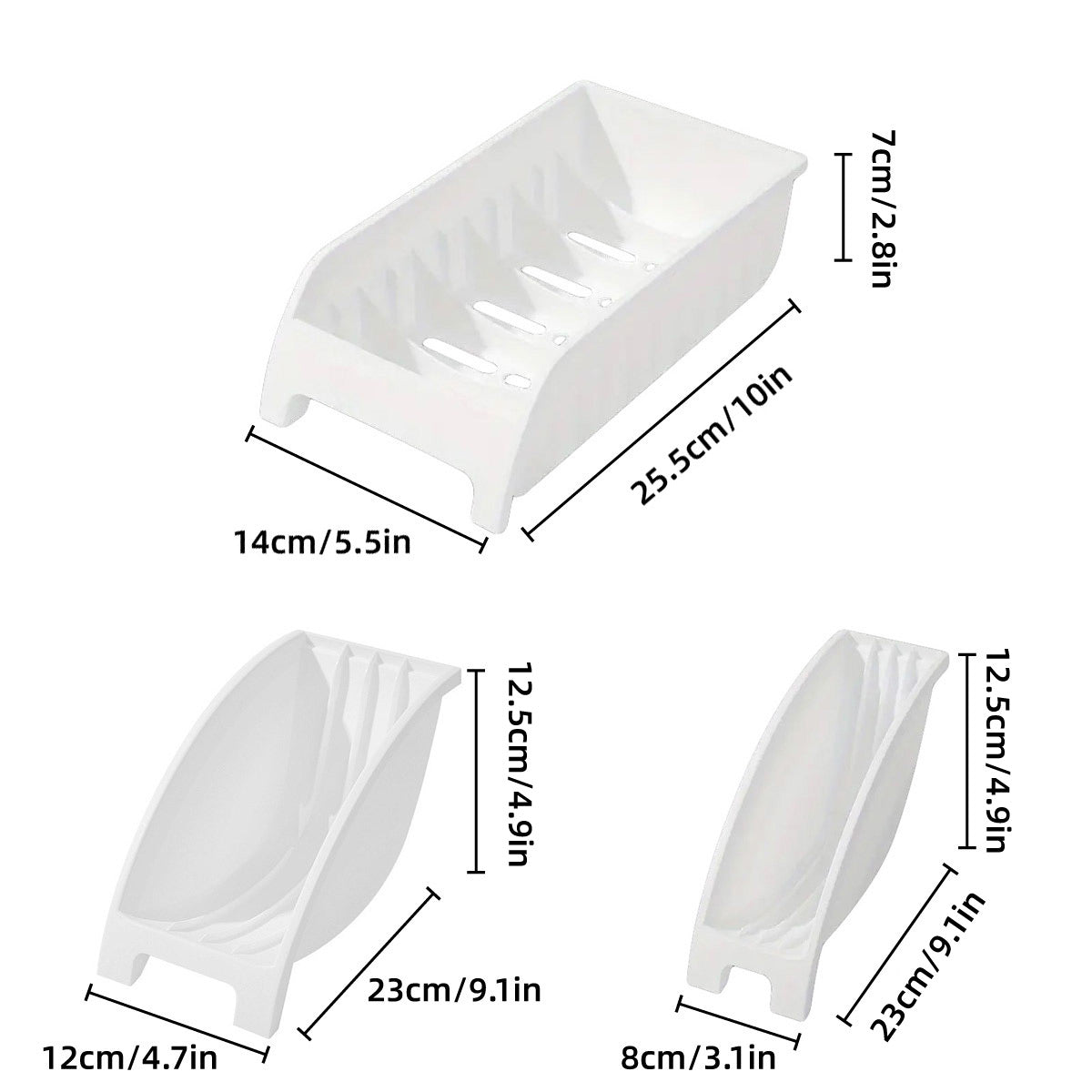3pcs Home Bowl Storage Cabinet Built-in Cutlery Dish Rack Shelf Organizer Set