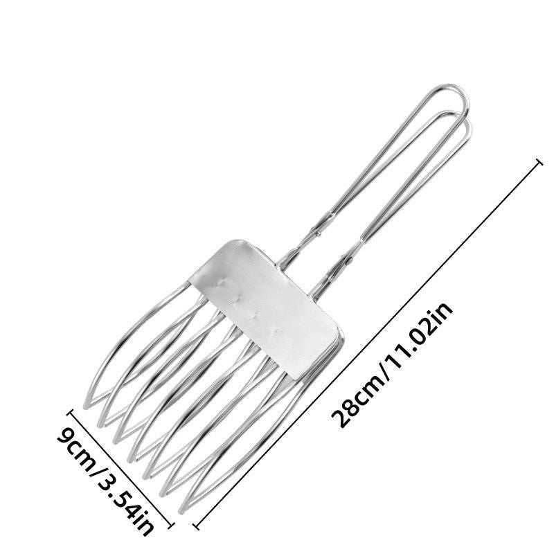 Stainless Steel Ham Bread Slicer Multi-function BBQ Clip Meat Cutter Splitter
