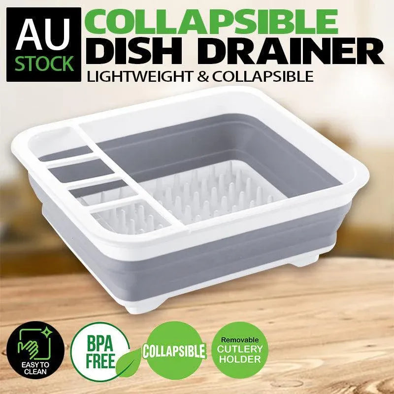 Home Master Collapsible Dish Drainer Small Spaces Camping Caravan 34CM X 28.5CM
