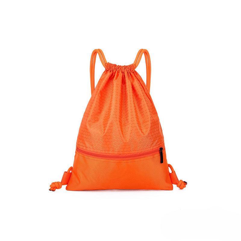 Backpack Sport Pack String Tote Gym Bag Cinch Sack School Drawstring Capacity - Pink