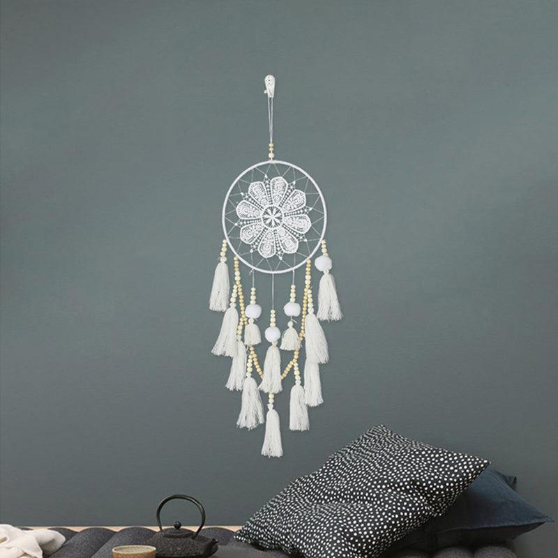 Handmade Dream Catcher Natural Macrame Hairball Art Wall Hanging Room Home Decor