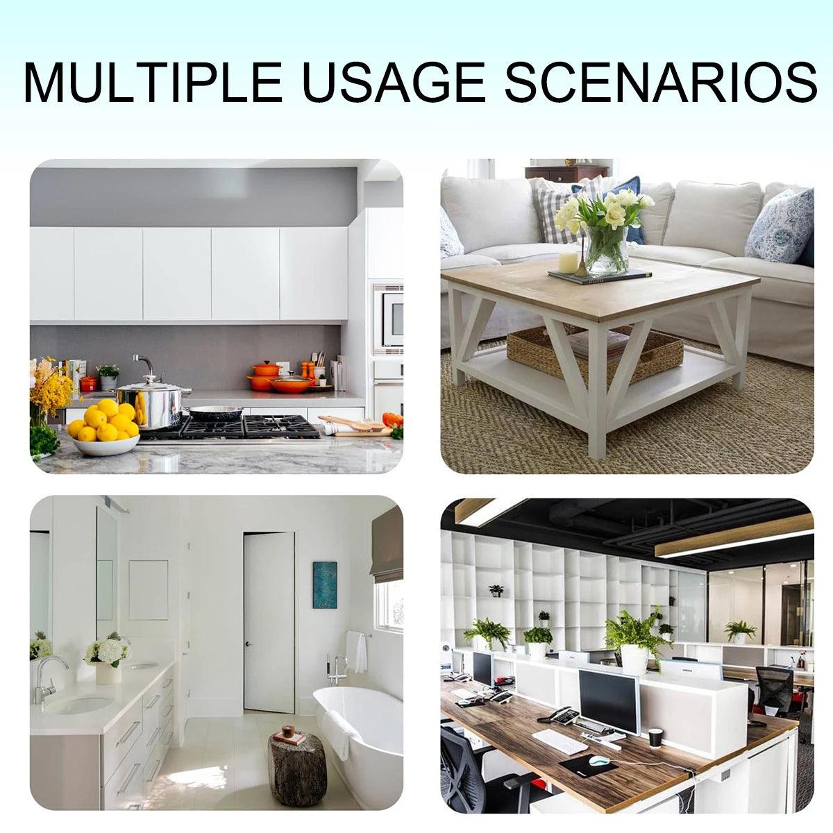 Stainless Steel Mini Desktop Wastebasket Organizer Compact Waste Bin for Office