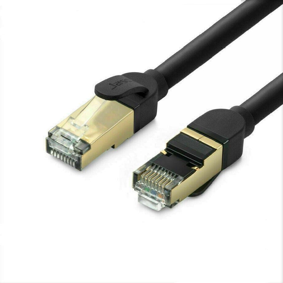 Jasoz Network Lan Cat7 Rj45 Cord Ethernet Shielded Cable Patch Lead 1-10M - 1 m