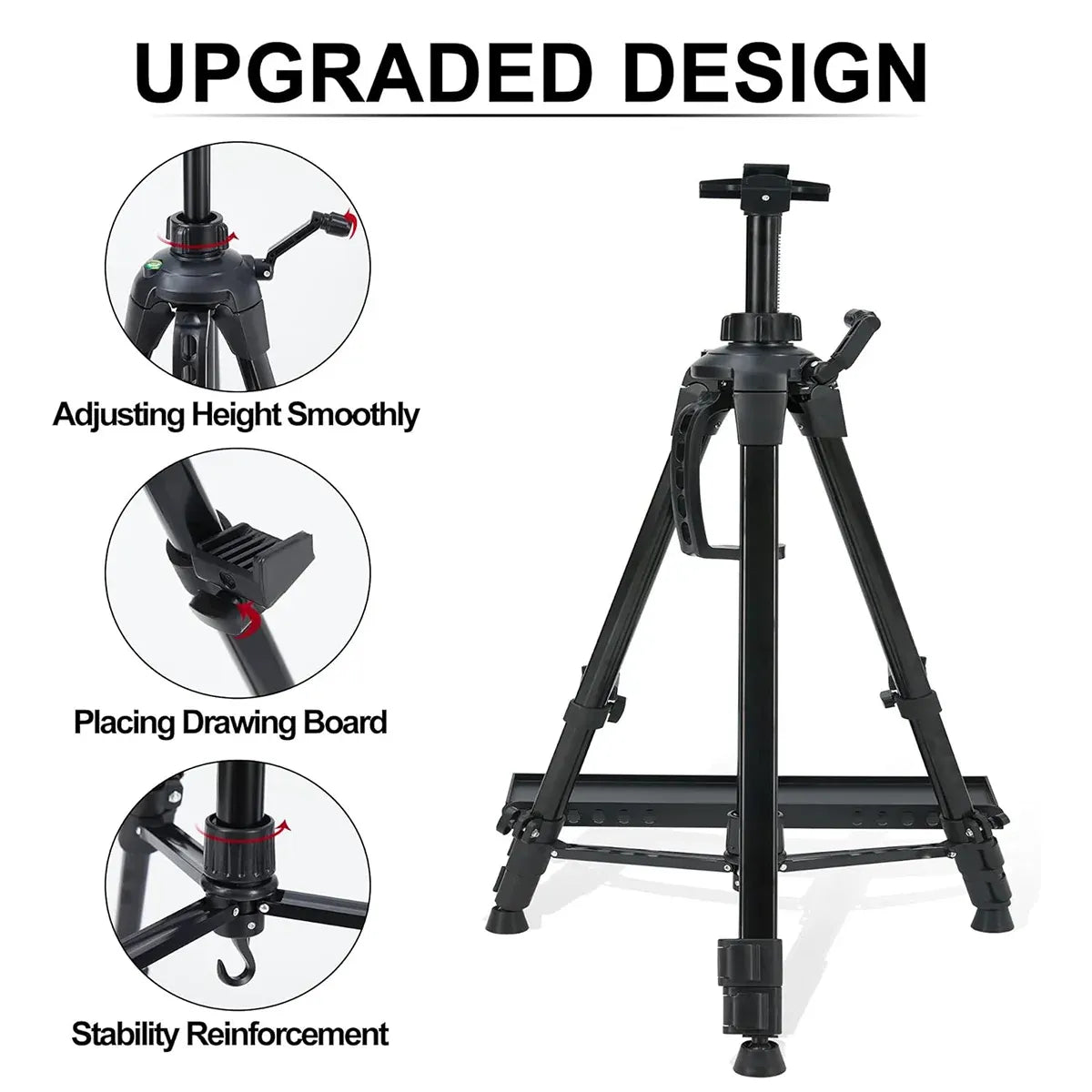 Art Painting Display Artist Easel Stand Portable Metal Adjustable Easels Triangle