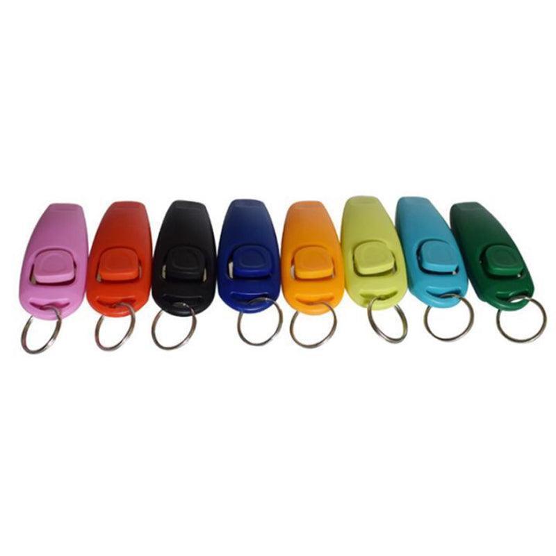 Dog Whistle and Clicker Set for Training Stop Barking Obedience Tool Combo - Emerald Green