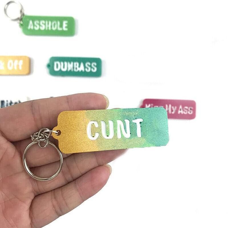 Letters Keychain Resin Epoxy Casting Mold Earring Pendant Craft Mould Silicone