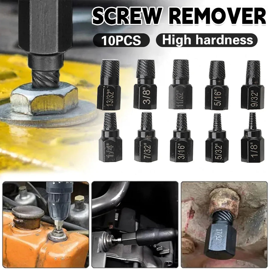 10X Broken Head Bolt Screw Cap Extractor Screw Hexagon Socket Bolt Removal Tool
