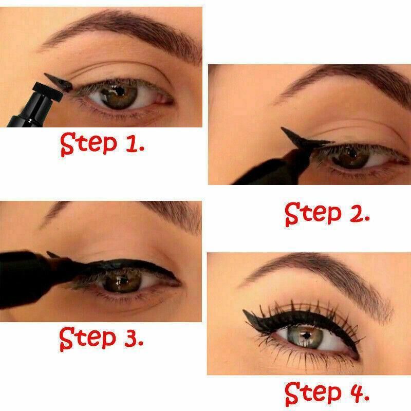 Winged Eyeliner Stamp Waterproof Makeup Eye Liner Pencil Black Liquid Au Stock