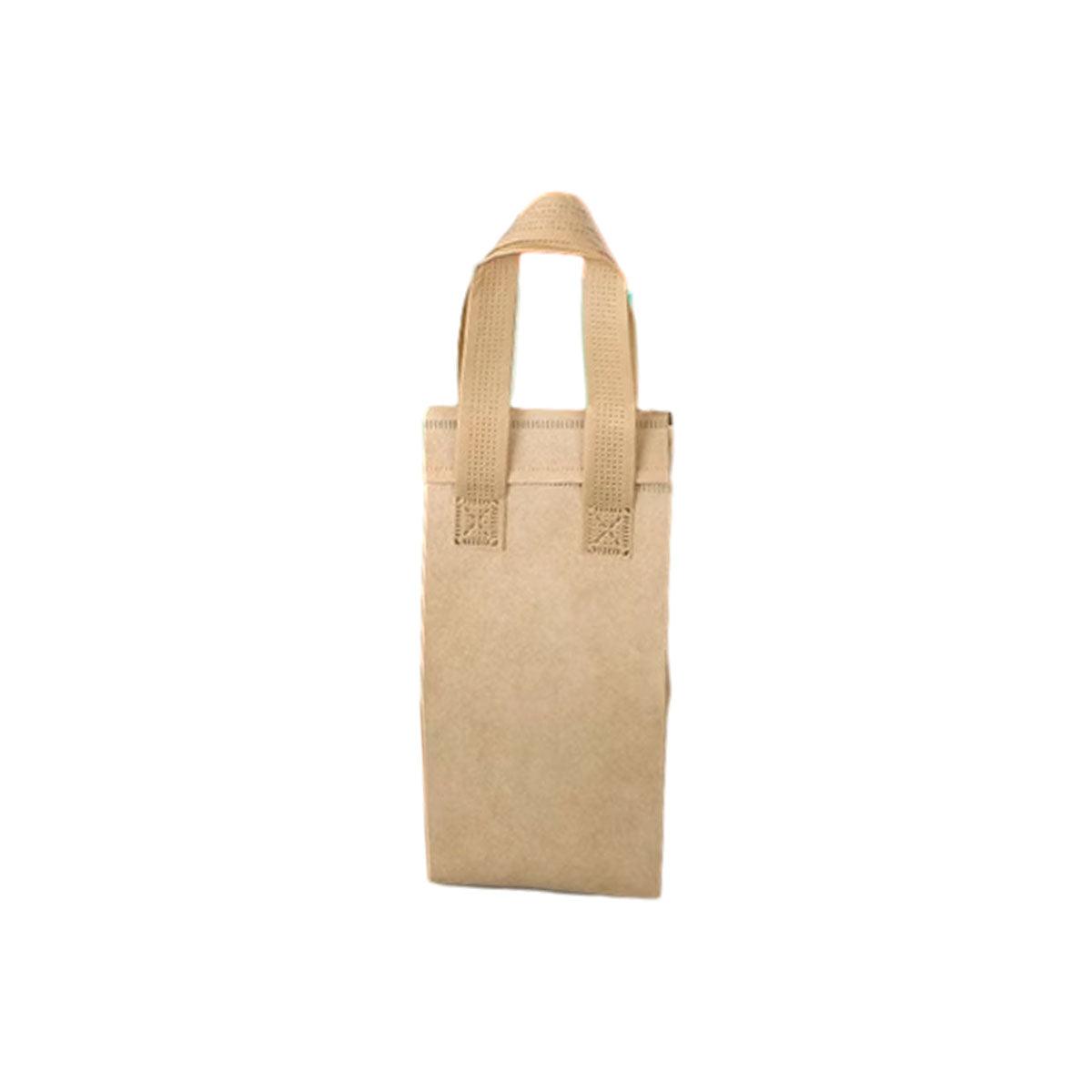 50pcs Thermal Insulation Packing Bag Non Woven Milk Tea Cake Food Storage Bag - Kraft-24x24x15cm
