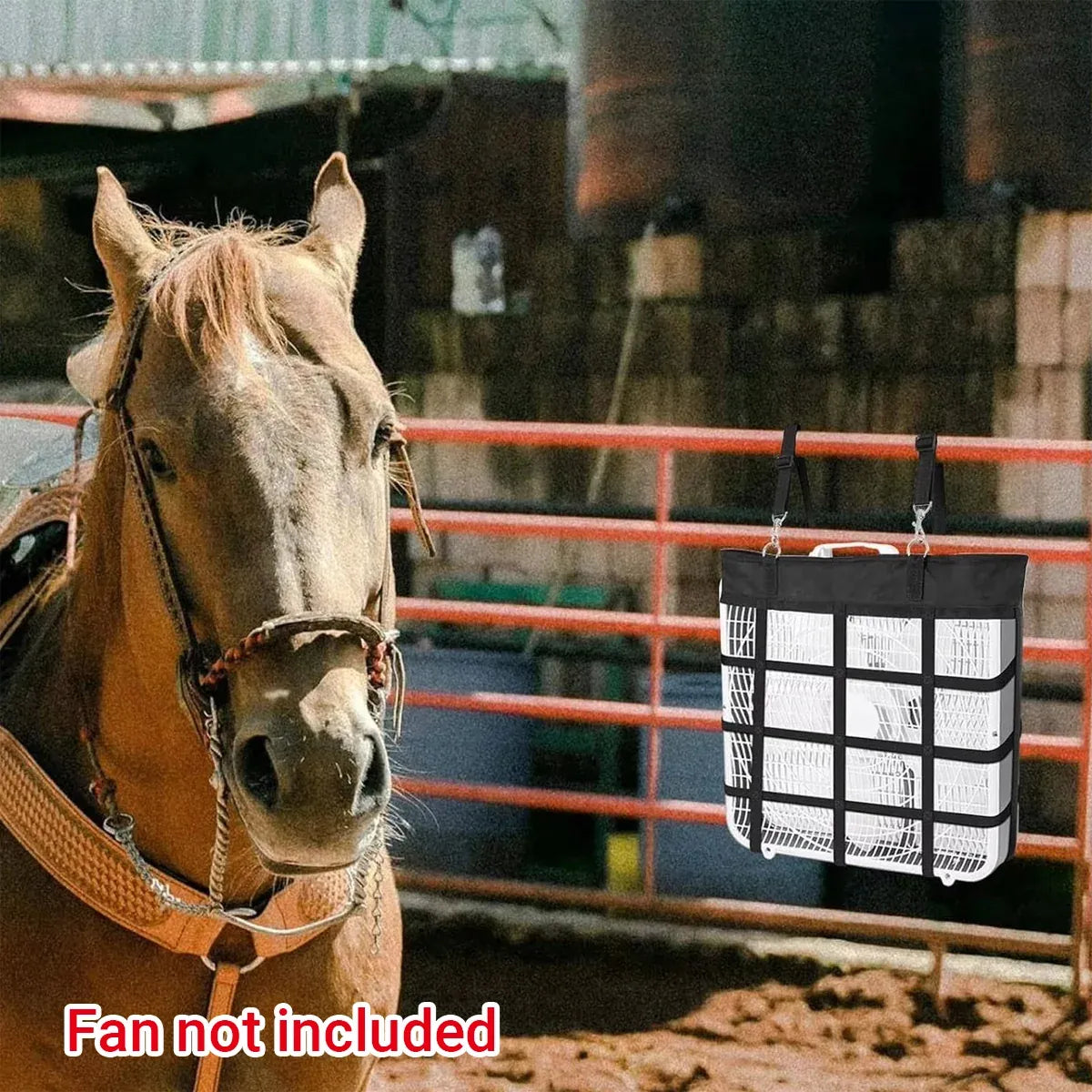 Hanging Stable Fan Bag Portable Durable for Barn Horse Stall Cover