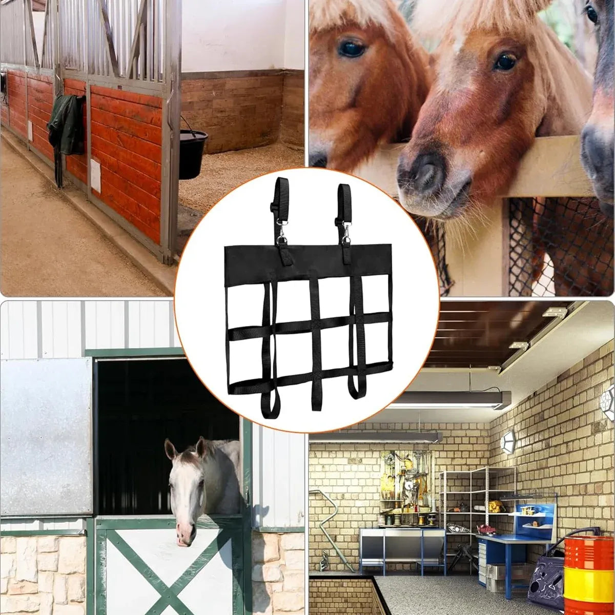 Hanging Stable Fan Bag Portable Durable for Barn Horse Stall Cover