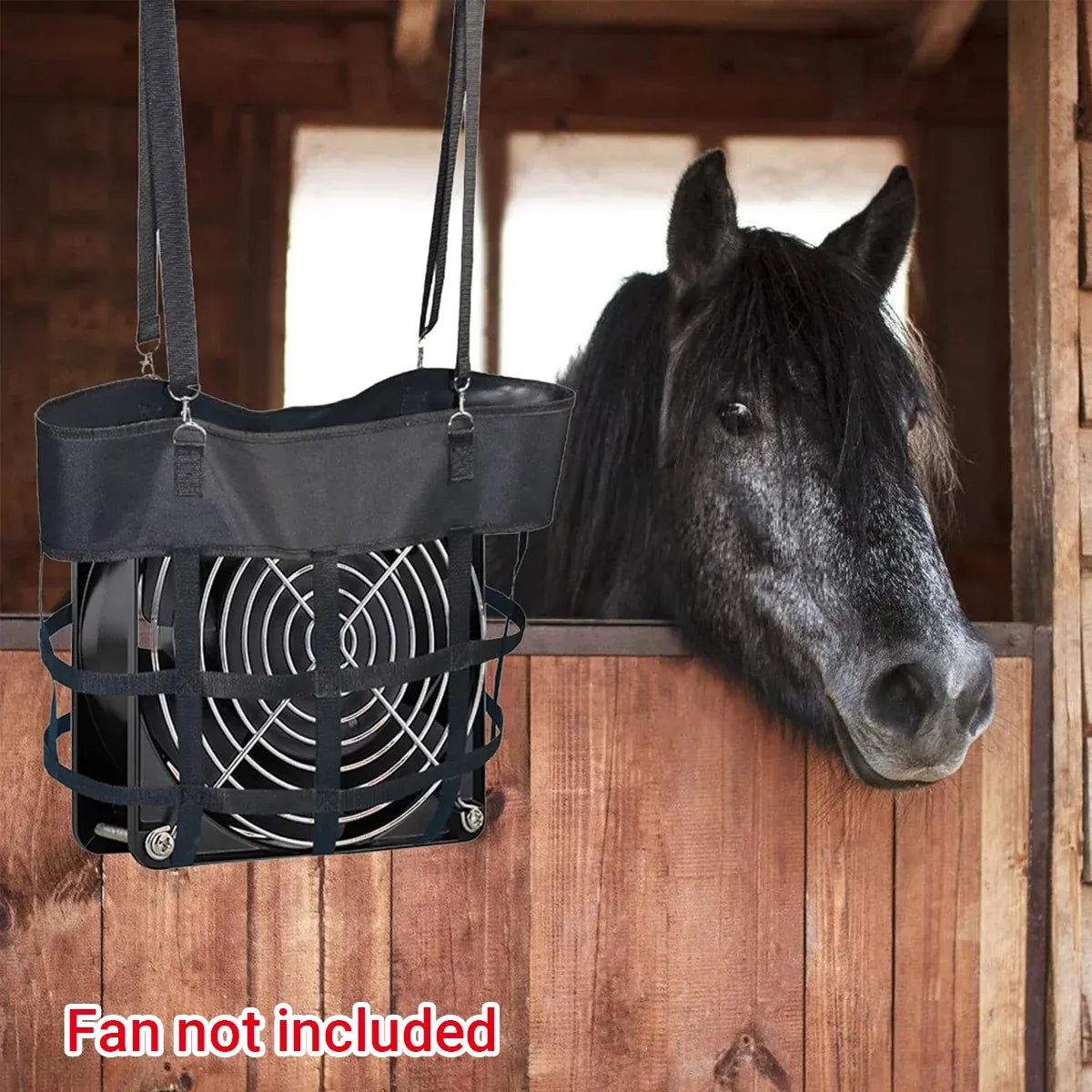 Hanging Stable Fan Bag Portable Durable for Barn Horse Stall Cover