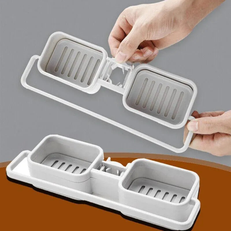 Kitchen Faucet Holder Soap Sponges Caddy Organizer Storage Rack Sink Basket
