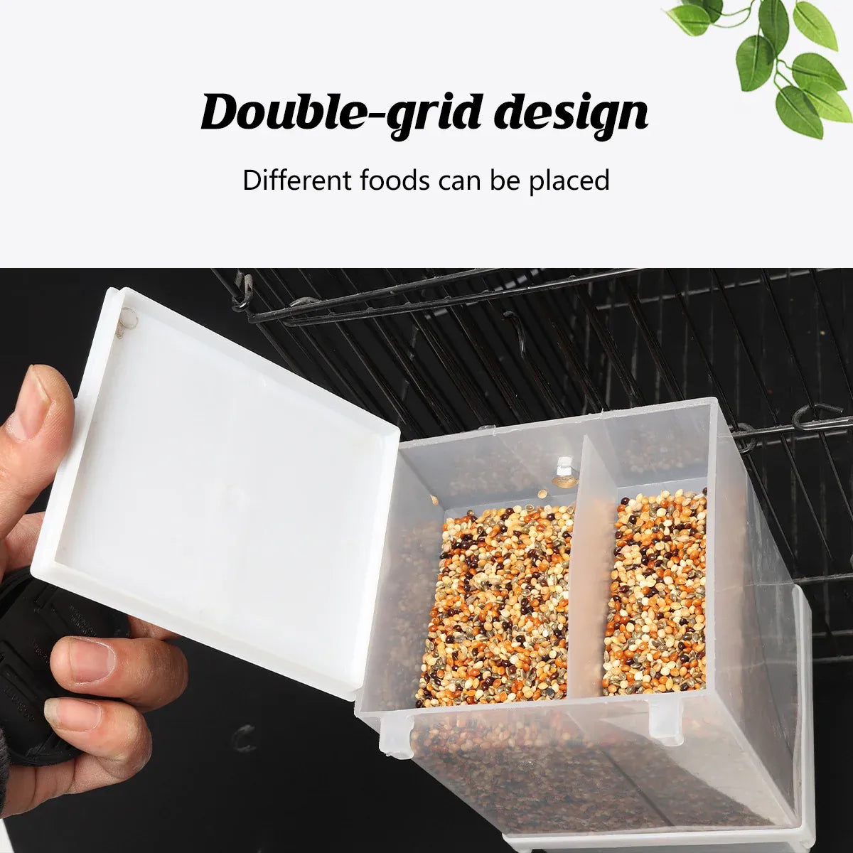 1 pc Automatic Bird Feeder Bird Feeder Cage Accessories Automatic Feed Cage - 425g