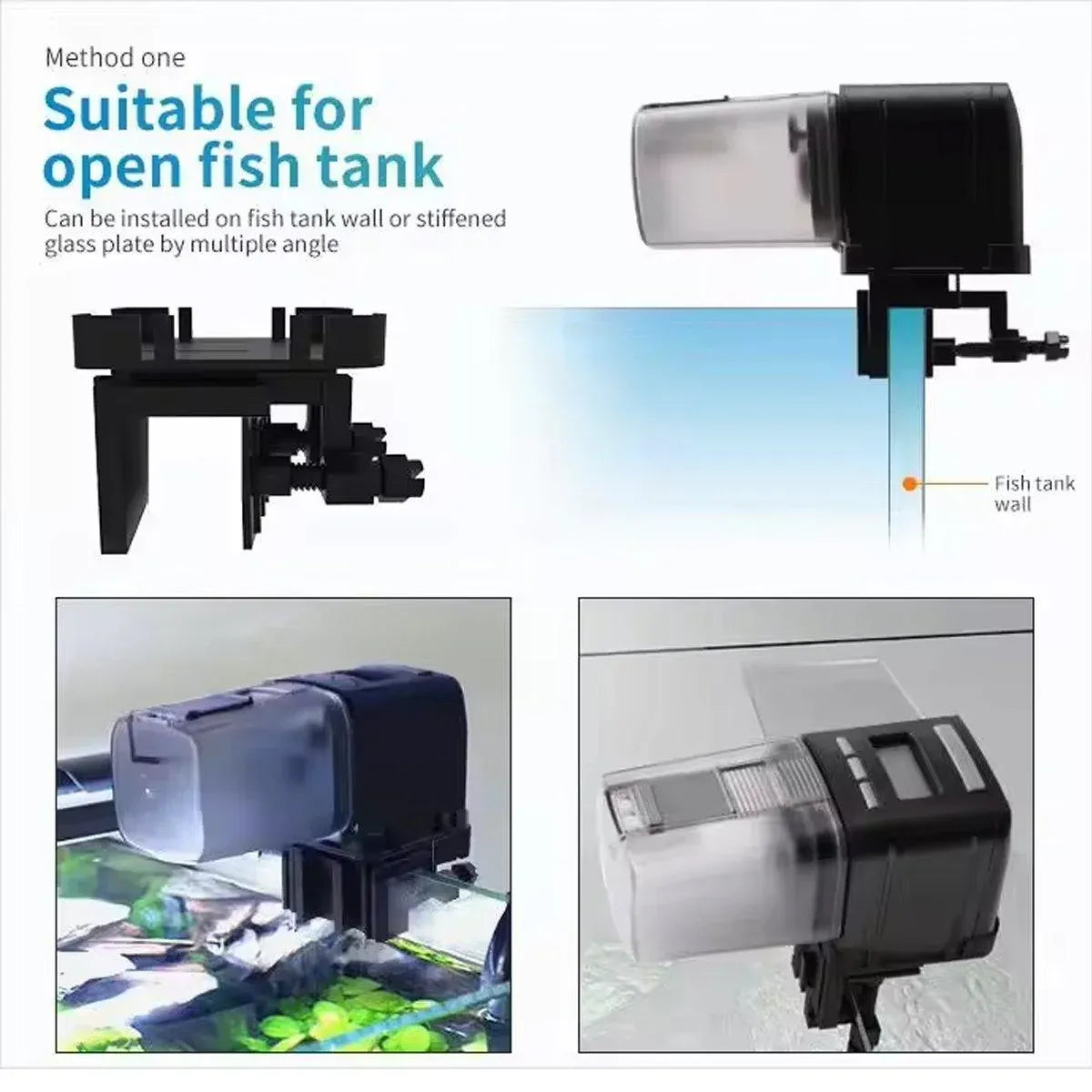 Automatic Fish Feeder Intelligent Timing Aquarium Large Capacity Food Dispenser