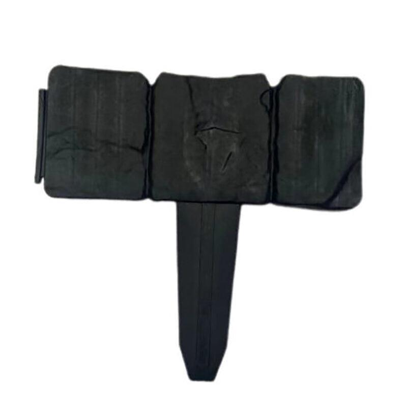 20pcs Garden Fence Edging Plastic Lawn Border for Outdoor Yard Flower Bed - Black