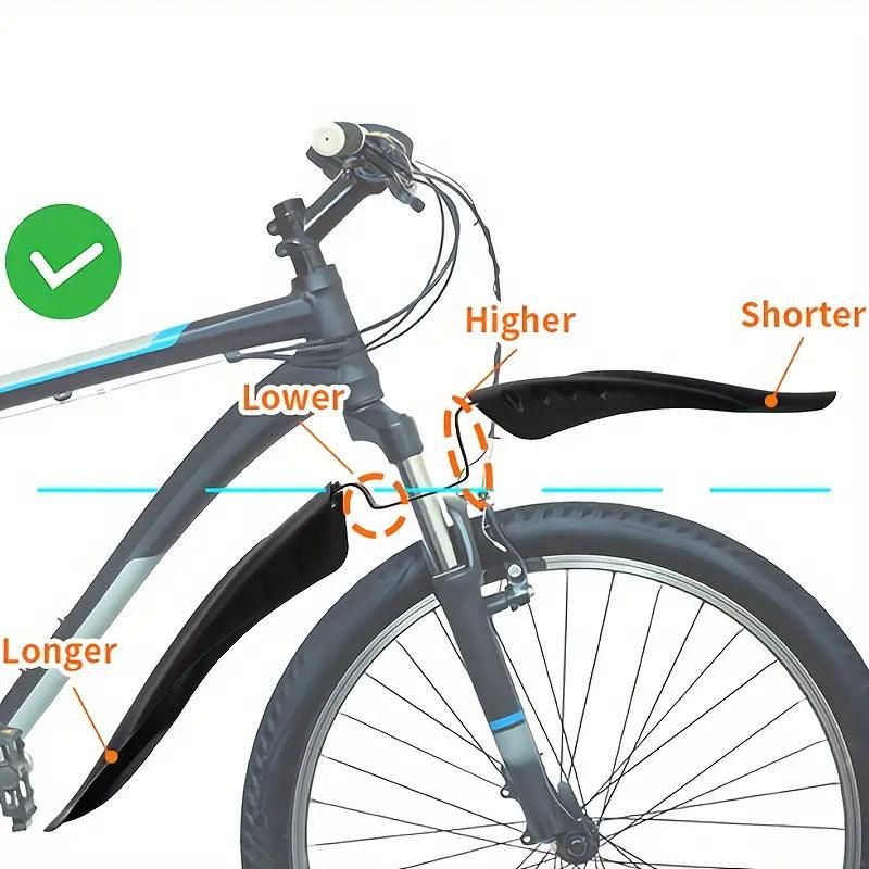Mountain Bike Fenders Bicycle Mudflaps Rain Guard Splash Guard for Bike Wheels