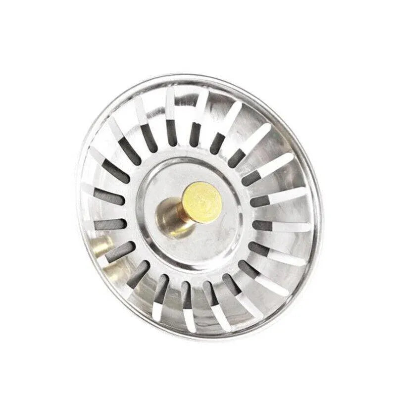 1/2/4X Stainless Steel Kitchen Sink Strainer Drain Stopper - 1PCS