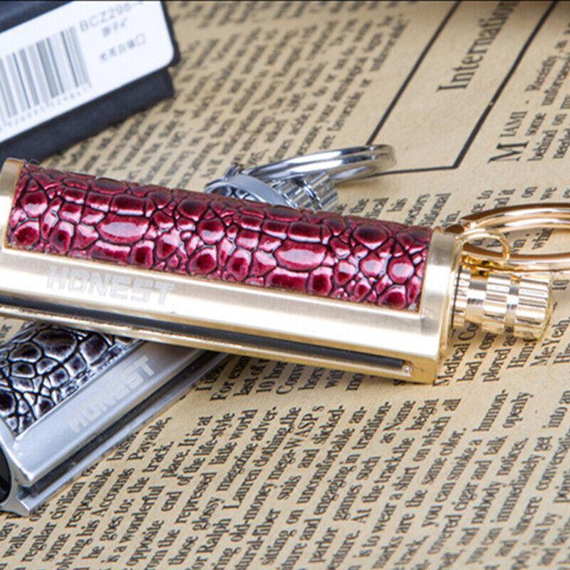 Fire Starter Lighter Waterproof Flint Match Metal Keychain Camping Survival Bda - Gold