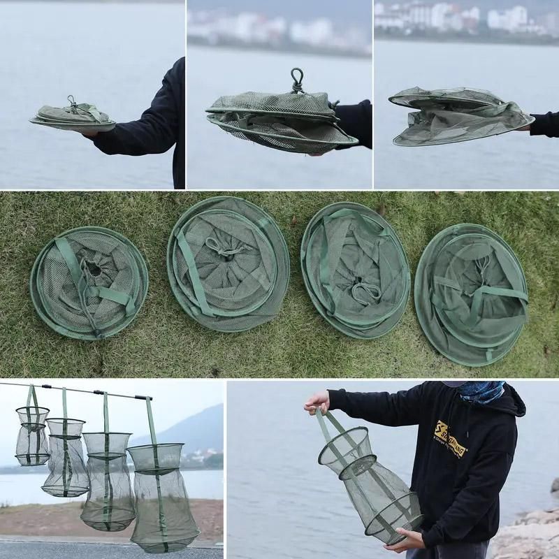 Fish Trap Crab Trap Nylon Mesh Fishing Trap Portable Fish Catcher Outdoor