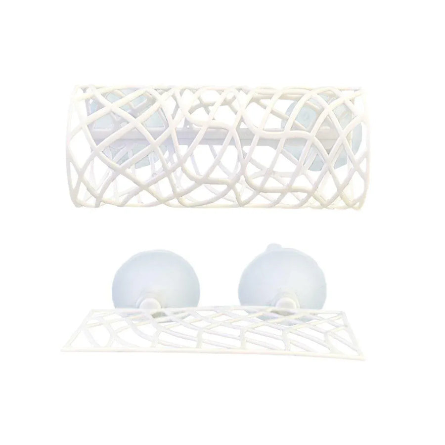 Aquarium Fish Resting Tunnel Hiding House for Betta Shrimp Small Fish Tank Decor - White