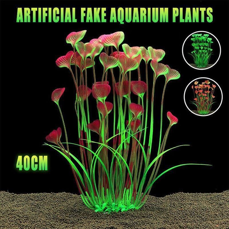 Aquarium 40cm Artificial Water Plants Fish Tank Plant Grass Decor