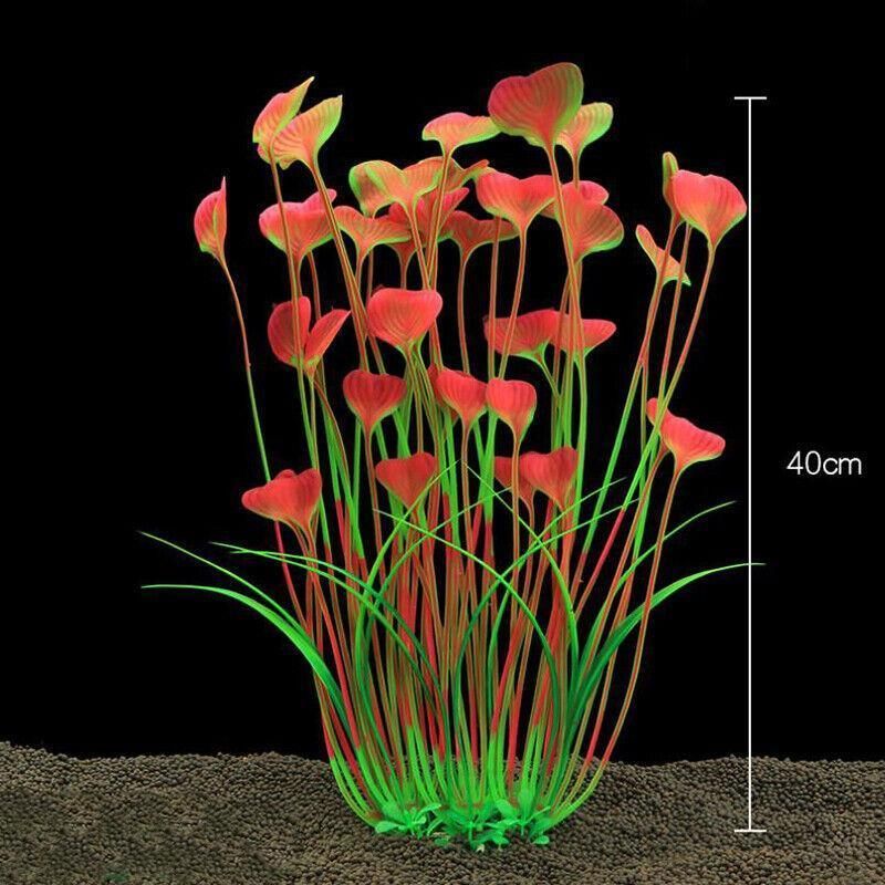 Aquarium 40cm Artificial Water Plants Fish Tank Plant Grass Decor