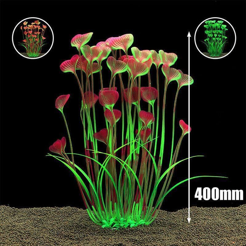 Aquarium 40cm Artificial Water Plants Fish Tank Plant Grass Decor